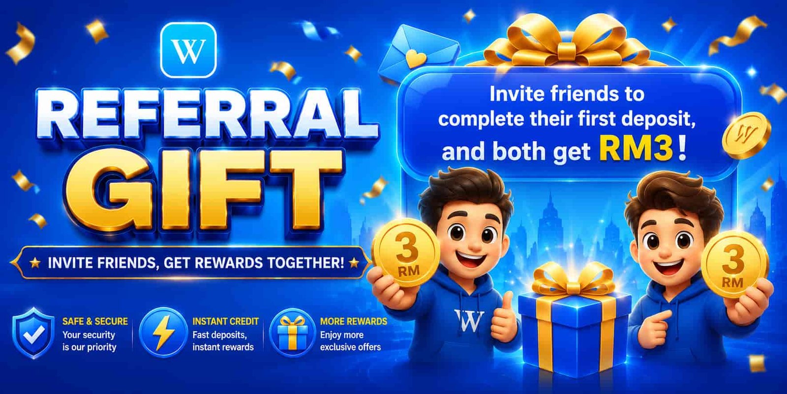 WINBOX RM40 free credit promotion