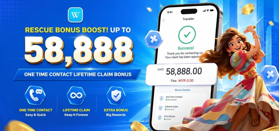 WINBOX rescue bonus up to RM58888 Malaysia